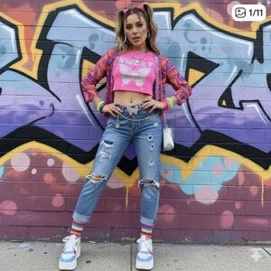 Dsquared 2 Distressed Skinny Y2K Jeans